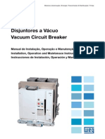 WEG Manual de Instalacao Operacao Manutencao Disjuntor A Vacuo VBW Manual Portugues BR