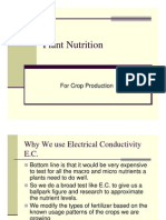 Plant Nutrition: For Crop Production