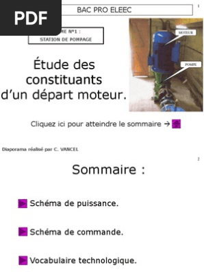 1 Depart Moteur Eleve 2 Pdf Equipements Electriques Biens Manufactures