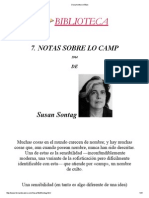 Susan Sontag - Notas Sobre Lo Camp