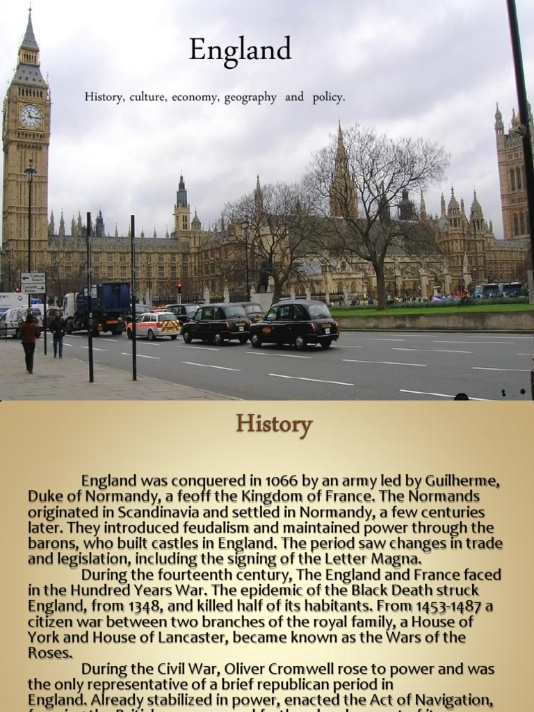 England: History, Culture, and Economy | PDF | United Kingdom | England