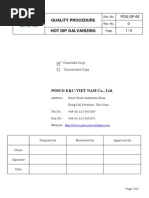 Hot-Dip Galvanizing Procedure Guide | PDF | Galvanization | Industrial ...