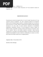 Modelo de Parecer Psicologico Baseado No Filme Estomago