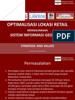 Optimalisasi Lokasi Retail Menggunakan Gis