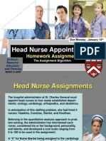 Head Nurse Assignments