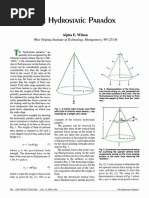 The Hydrostatic Paradox