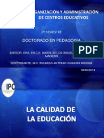 La Calidad de La Educación _Presentación de Chiquini