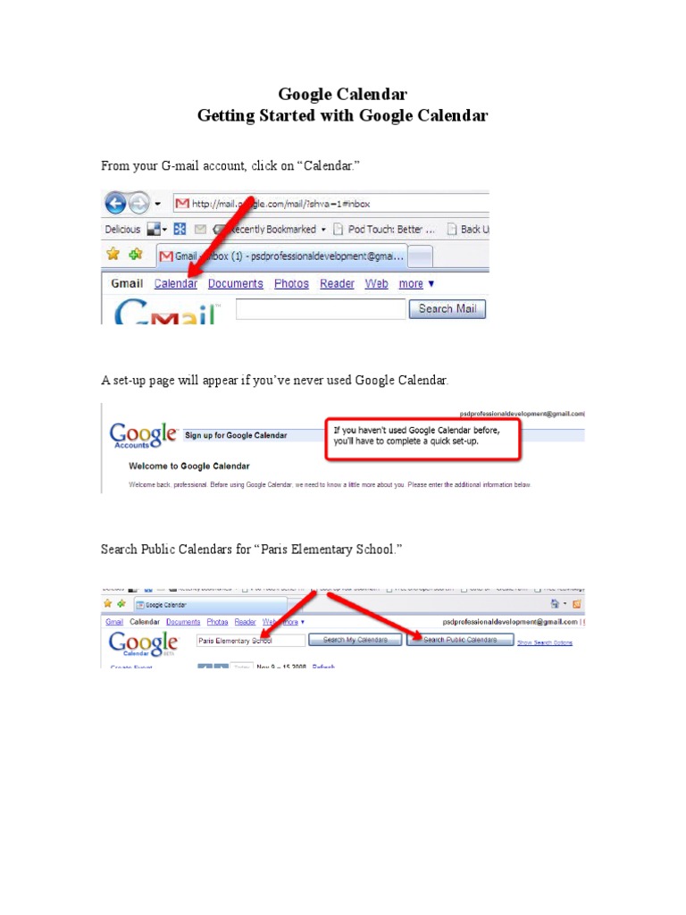 GET STARTED WITH GOOGLE CALENDAR visual data 2