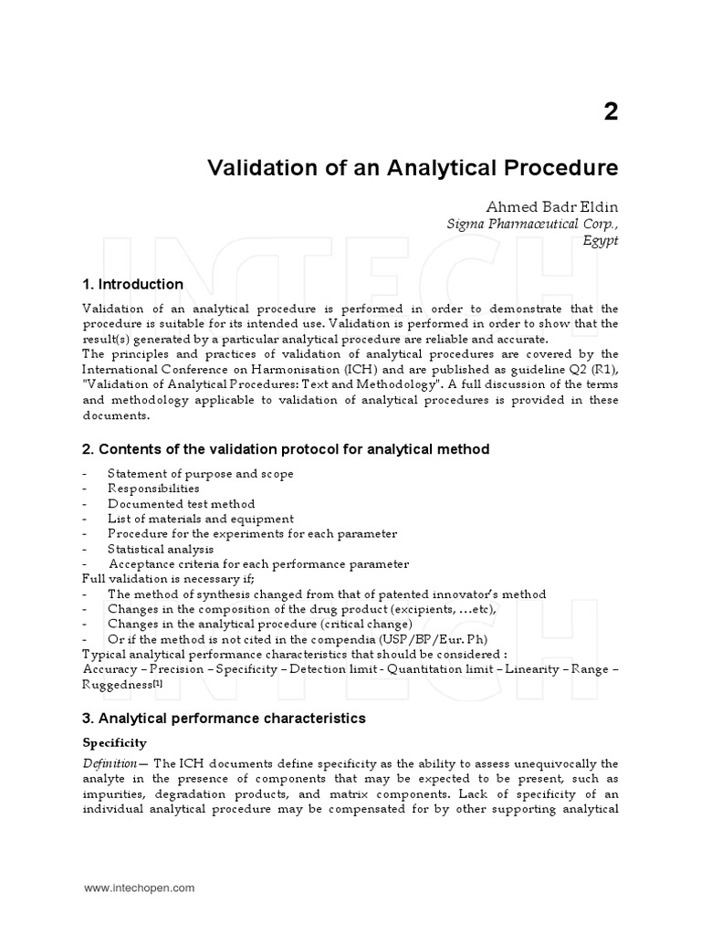 Analytical Procedure Validation Guide | PDF | Assay | Detection Limit