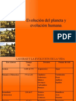 Evolución del planeta y evolución humana.