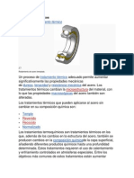 Tratamientos Térmicos