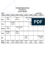 Class Time Table - Satish Ajmera PDF