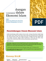 Keseimbangan Umum Dalam Ekonomi Islam Ppt