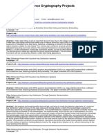 M.E Computer Science Cryptography Projects