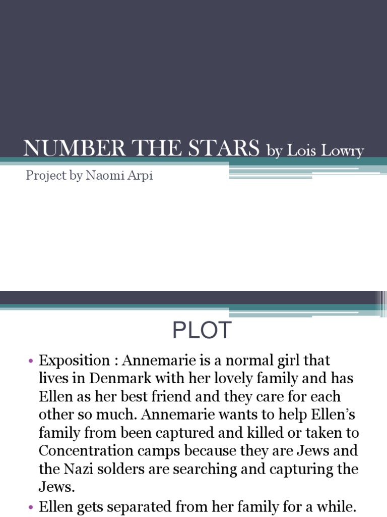 NUMBER THE STARS by Lois Lowry.pptx | Fiction & Literature
