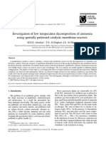 Investigation of Low Temperature Decomposition of Ammonia Using Spatially Patterned Catalytic Membrane Reactors_Al-Mutaz