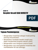 Bab 4 Berpikir Kreatif DAN INOVATIF REF