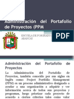 Administración Del Portafolio de Proyectos (PPM