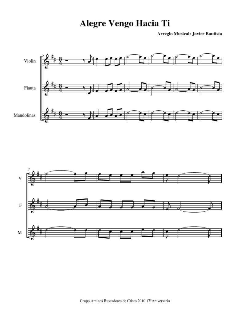 Alegre Vengo Hacia Ti