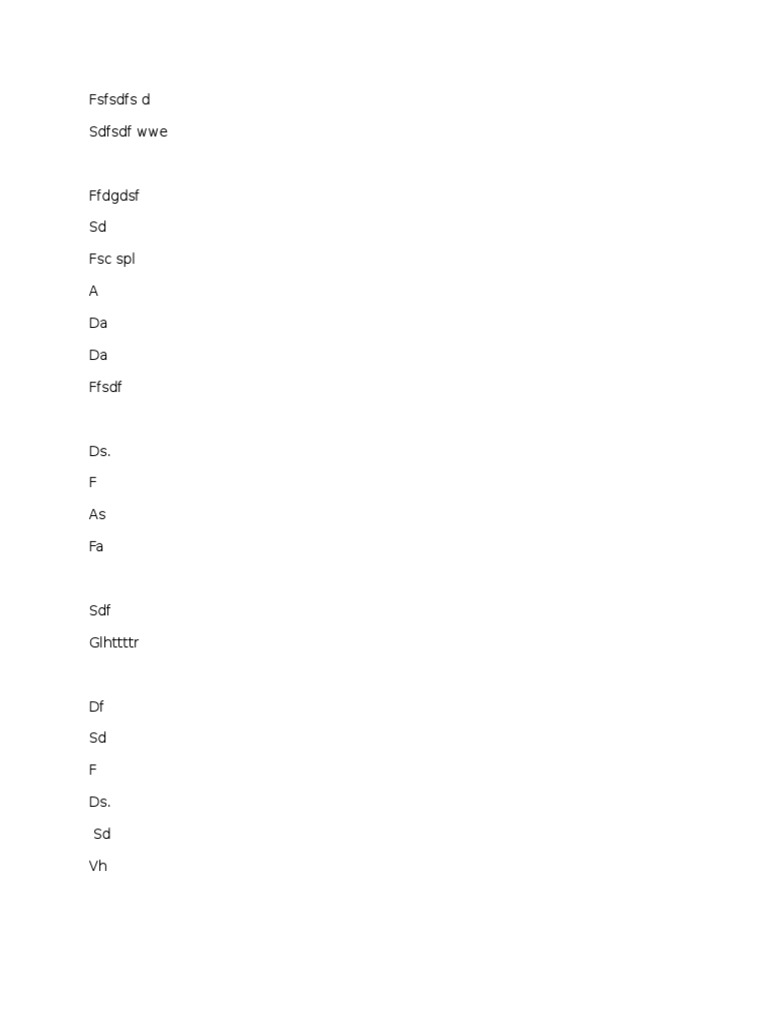 Fsfsdfs D SDFSDF Wwe | PDF
