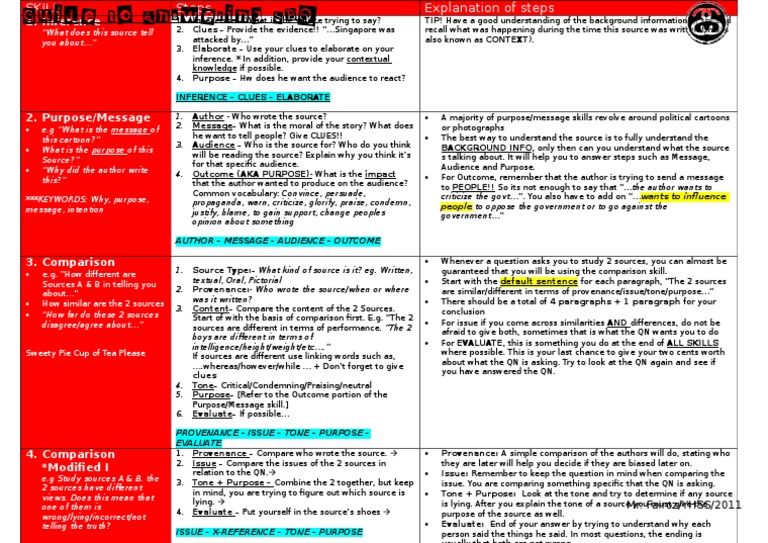 SBQ SKills Cheat Sheet | PDF | Cognition | Psychological Concepts