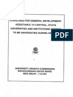 UGC Guidelines For General Development Assistance To Universities