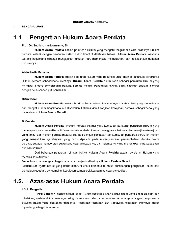 Soal Ujian Hukum Acara Perdata Helmi Kediris