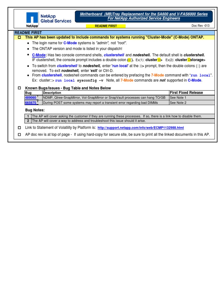 MB - V Fas6000 Sa600 C 013 | PDF | Booting | Online And Offline
