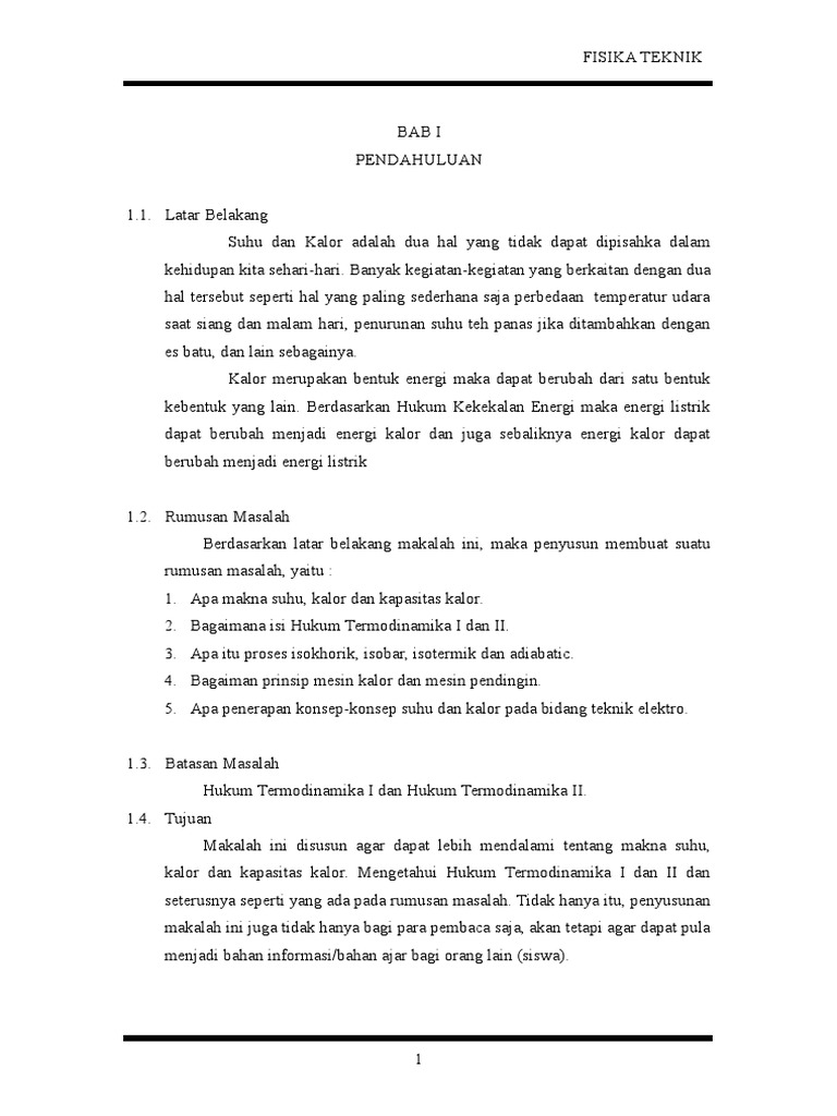 Bab I Makalah Fisika