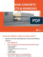 Common Concrete Defects - Training Presentation Draft