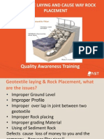 Causeway Rock Placement & Geotextile Laying-Training Presentation