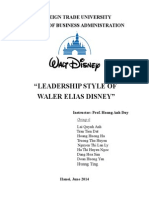 "Leadership Style of Waler Elias Disney": Foreign Trade University Faculty of Business Administration