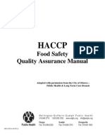 Haccp Food Safety Booklet
