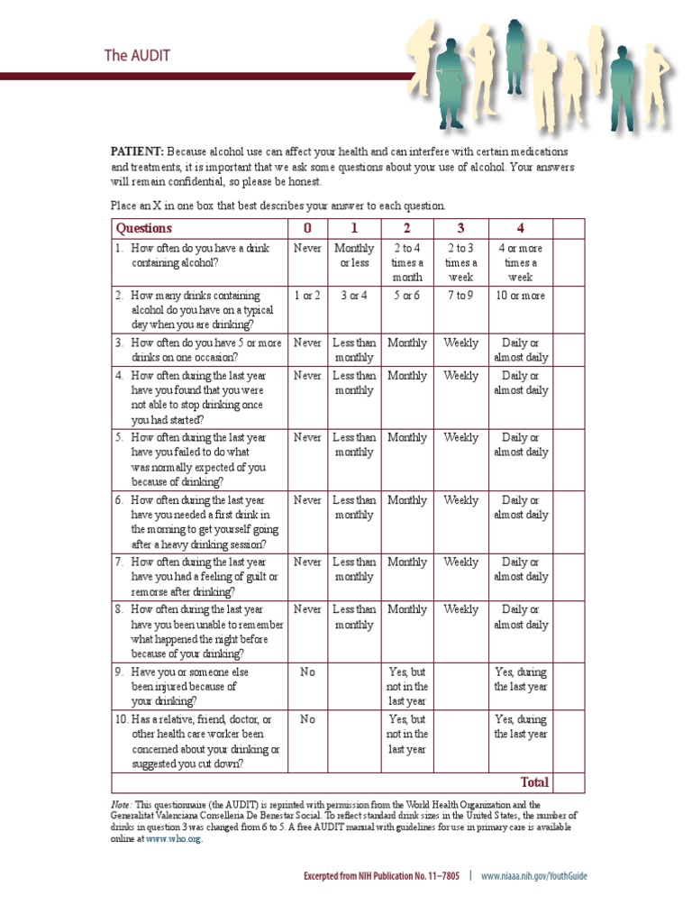Alcohol Use Disorder Identification Test | PDF