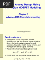 CMOS Analog Design Using All-Region MOSFET Modeling: Advanced MOS Transistor Modeling