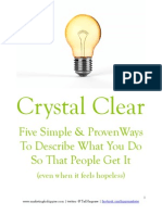 Crystal Clear Five Ways To Describe What You Do