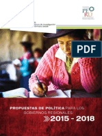 Cies - Propuestas Políticas para Los Gobiernos Regionales