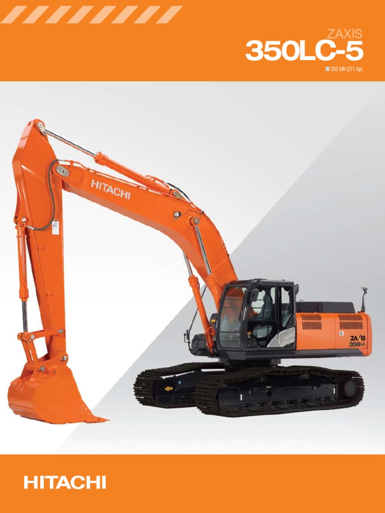 Zx350lc 5 Spec | PDF | Horsepower | Elevator