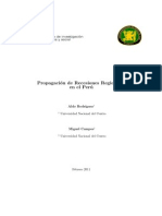 Propagacion de Recesiones Regionales en El Peru