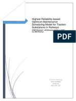 Highest Reliability-Based Optimum Maintenance Scheduling Model For Traction Substations in Railways