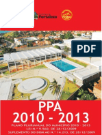 PLANO PLURIANUAL ( PPA 2010-2013 ) DE FORTALEZA