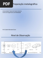 Aula 8 - Preparação Metalográfica