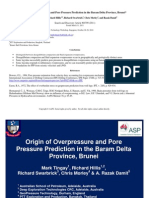 Origin of Overpressure and Pore Pressure Prediction in the Bram Delta Province, Brunei