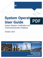 System Operator Certification DL SOCCED System Operator User Guide Oct2014 Final