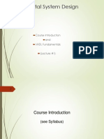 Digital System Design: Course Introduction and VHDL Fundamentals