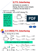 3.5 CMOS/TTL Interfacing: V V V V