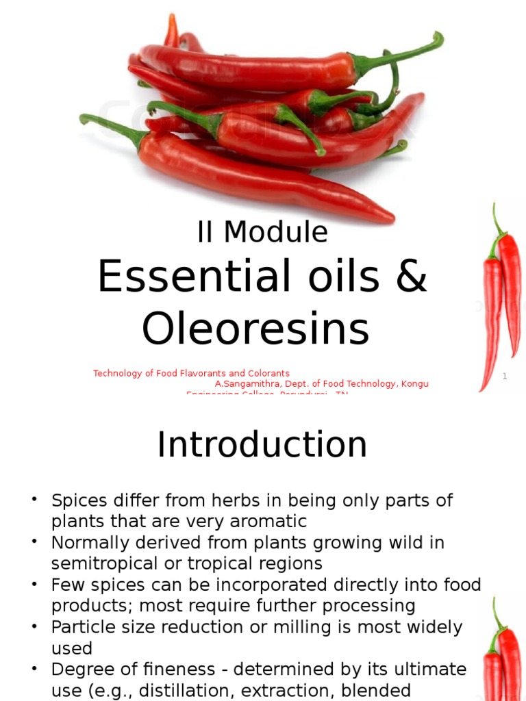 Essential Oils N Oleoresin PDF Distillation Essential Oil