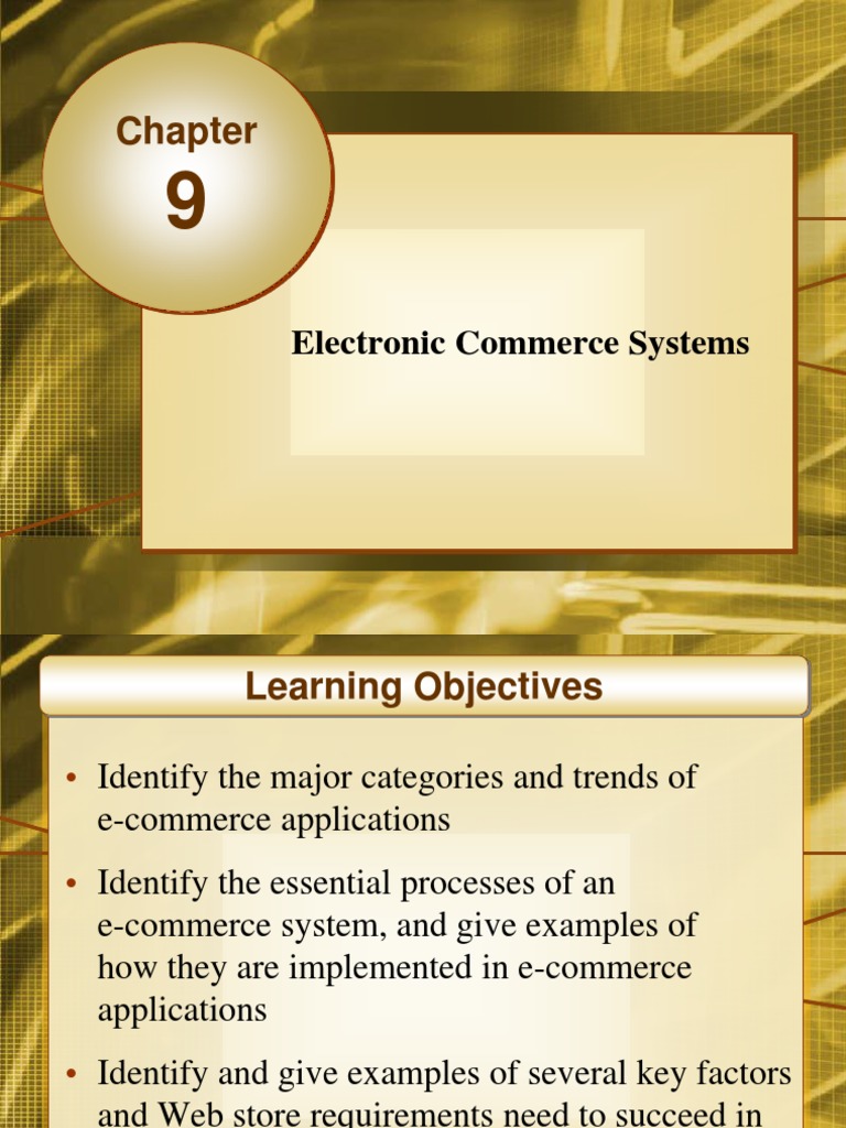 Electronic Commerce Systems | PDF | E Commerce | Online Shopping