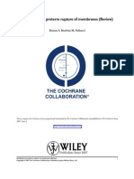 Antibiotics For Preterm Rupture of Membranes (Review) : Kenyon S, Boulvain M, Neilson J
