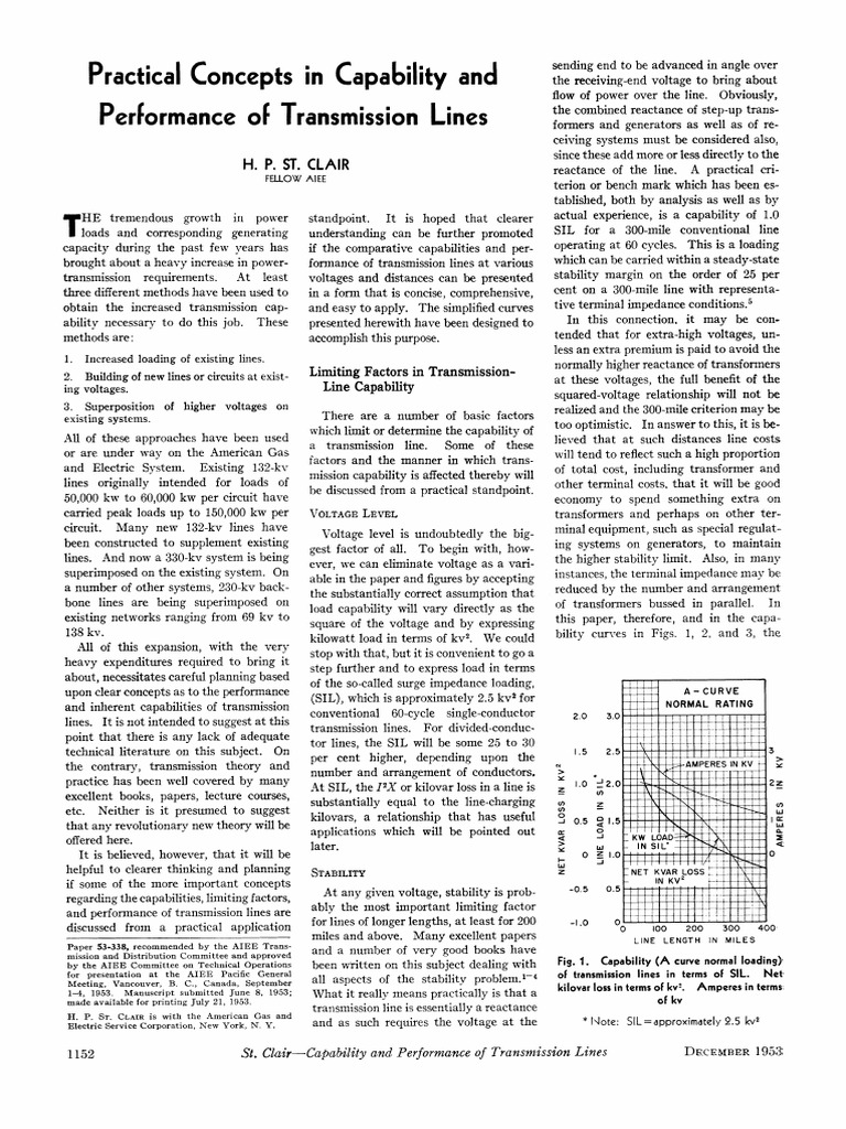 Factors Affecting Transmission Line Loadability | PDF | Electric Power ...